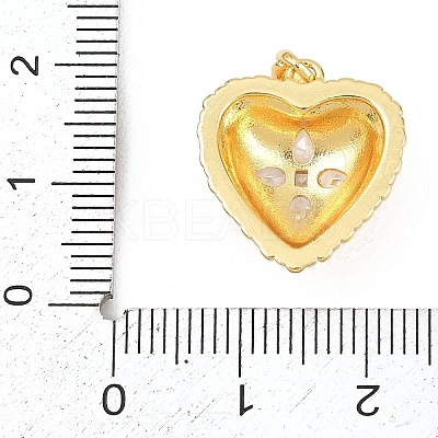 Brass Micro Pave Cubic Zirconia Pendants KK-K418-05G-1