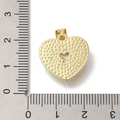 Brass Micro Pave Cubic Zirconia Pendants KK-R002-10G-1
