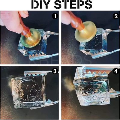 1Pc Brass Stamp Head DIY-OC0008-66H-1