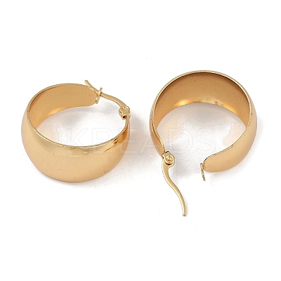 Ion Plating(IP) 201 Stainless Steel Hoop Earrings EJEW-I309-31G-1