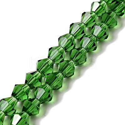 Half-Handmade Transparent Glass Beads Strands GB6MM-1
