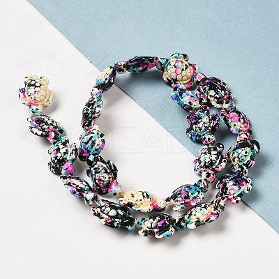 Synthetic Turquoise Dyed Beads Strands X-G-P507-05H-1