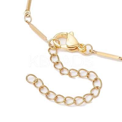 304 Stainless Steel Cuboid Bar Link Chain Bracelet Making AJEW-JB01319-01-1