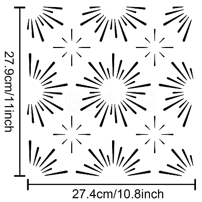 PET Hollow Out Drawing Painting Stencils DIY-WH0402-029-1