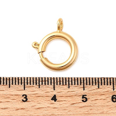Brass Spring Ring Clasps KK-D407-20G-E-1
