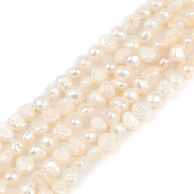 Natural Cultured Freshwater Pearl Beads Strands PEAR-P064-19B-04E-1