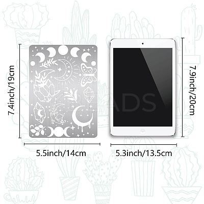 Stainless Steel Metal Cutting Dies Stencils DIY-WH0289-107-1