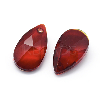 Faceted Glass Pendants X-GLAA-F069-L-A03-1