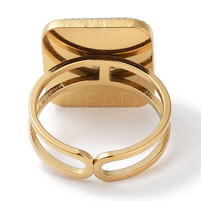 Ion Plating(IP) 304 Stainless Steel Ring RJEW-B059-10G-04-1