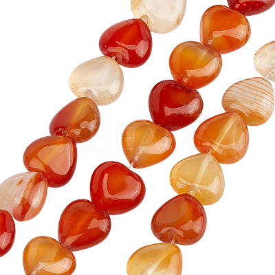 1 Strand Natural Red Agate Beads Strands G-OC0005-77-1