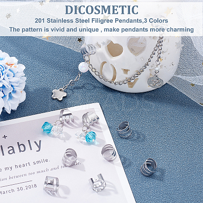 100Pcs Unisex 304 Stainless Steel Ear Cuff Findings with Hole FIND-DC0001-14-1