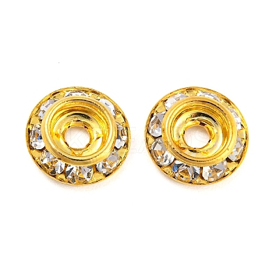 Brass Crystal Rhinestone Beads RB-F035-06A-1