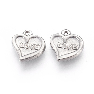 304 Stainless Steel Charms STAS-P228-01-1