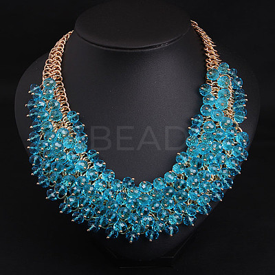 Alloy Bib Neckalces for Women FS-WG98D6E-08-1