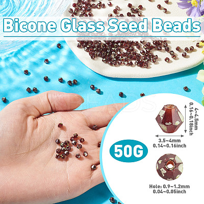 Picasso Baking Paint Glass Seed Beads SEED-TA0001-62K-1