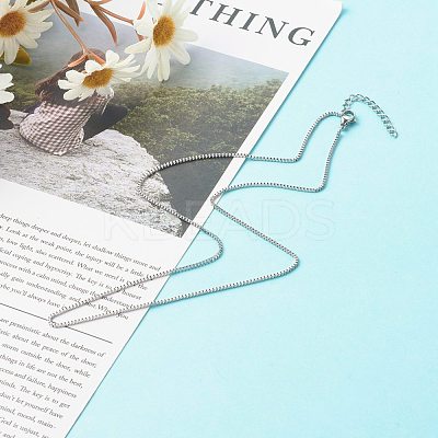 Non-Tarnish 316 Surgical Stainless Steel Venetian Chain Necklaces NJEW-JN03638-1