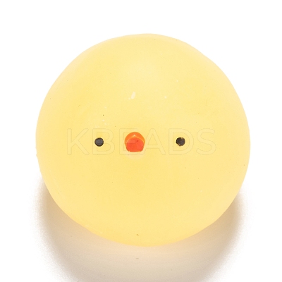 Chick Shape Stress Toy AJEW-H125-16-1