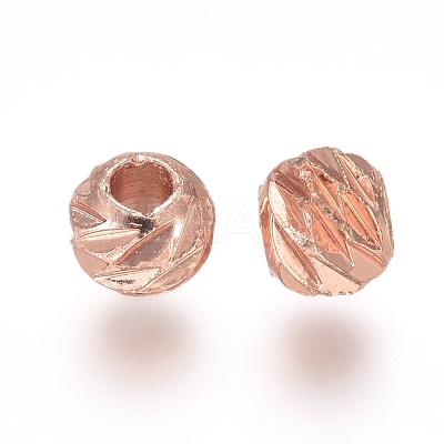 Brass Spacer Beads KK-TAC001-77RG-1
