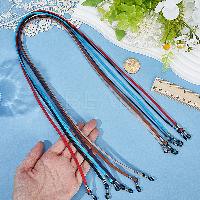 6Pcs 6 Colors Faux Suede Neck Strap for Eyeglasses AJEW-CL0001-48B-1