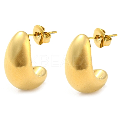 304 Stainless Steel Stud Earrings EJEW-M233-15G-1