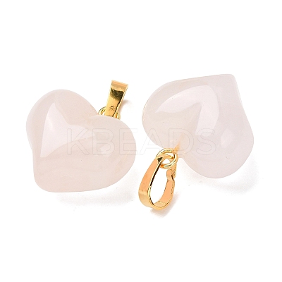 Natural Rose Quartz Pendants G-B188-04G-04-1