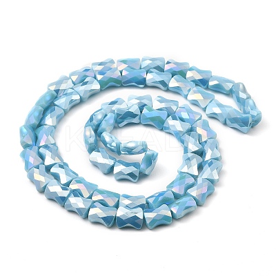 AB Color Plate Glass Beads Strands EGLA-P051-06A-B07-1