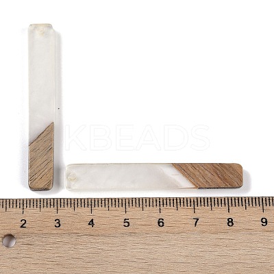 Resin & Wood Big Pendants WOOD-F015-02G-1
