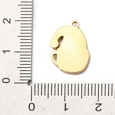 Christmas 304 Stainless Steel Enamel Pendants LS-STAS-B112-02G-08-1