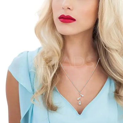 3Pcs 3 Color Zinc Alloy Rose of Life Pendant Necklaces Set for Women NJEW-AN0001-24-1