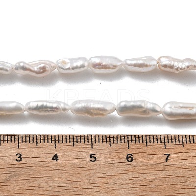 Natural Baroque Keshi Pearl Beads Strands PEAR-P064-06B-02A-1