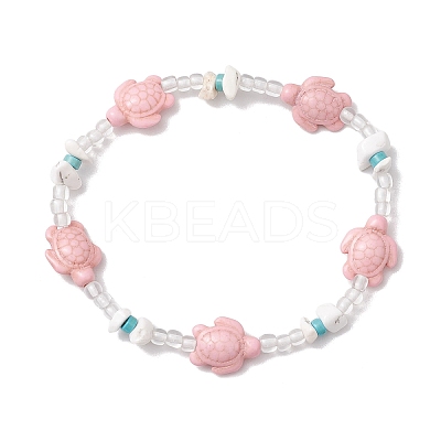 Summer Beach Turtle Anklets AJEW-AN00674-1