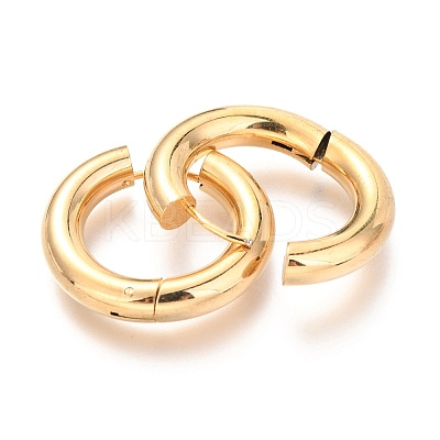 PVD Vacuum Plating 202 Stainless Steel Huggie Hoop Earrings LS-EJEW-O087-08A-G-1