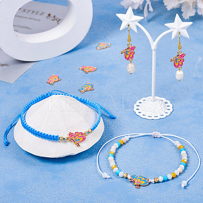 40Pcs 2 Colors  Alloy Enamel Connector Charms FIND-TA0004-74-1