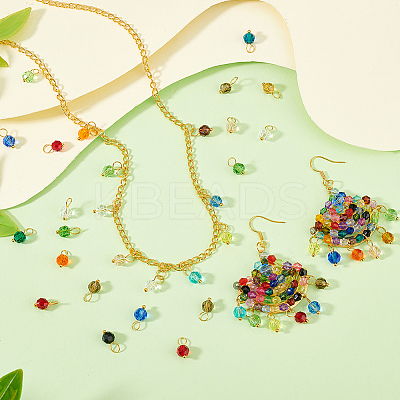 114Pcs 19 Colors Glass Charms PALLOY-PH01699-1