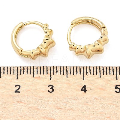 Brass Hoop Earrings EJEW-Z102-24G-1