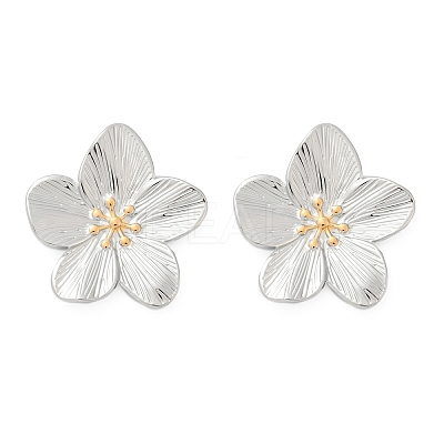 304 Stainless Steel Stud Earrings EJEW-S265-06GP-B-1