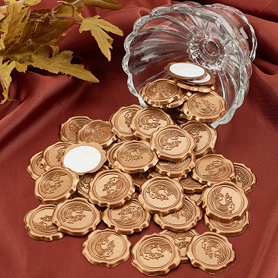 60Pcs Adhesive Wax Seal Stickers DIY-CP0006-30-17-1