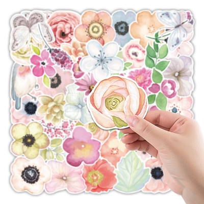 50Pcs PVC Paper Stickers LS-PW-WG7F01D-01-1