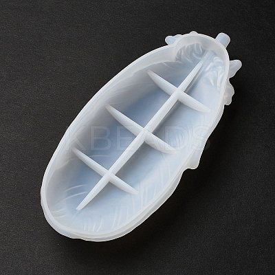 Feather DIY Jewelry Plate Silicone Molds DIY-P074-02-1