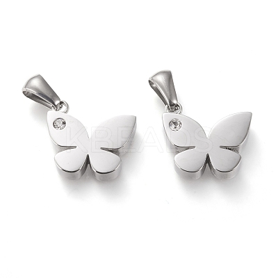 304 Stainless Steel Pendants STAS-F253-18P-1