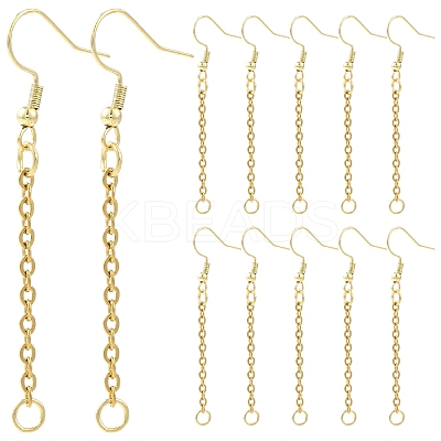 304 Stainless Steel Earring Hook EJEW-YW00016-02-1