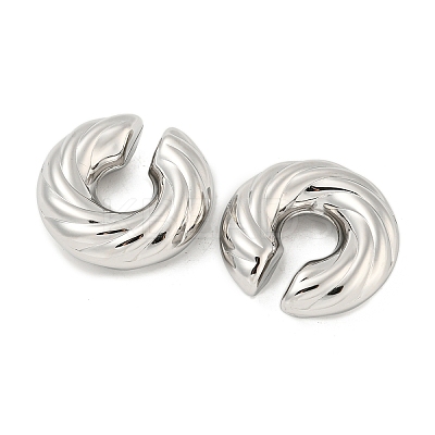 Non-Tarnish 304 Stainless Steel Cuff Earrings EJEW-G377-04B-1