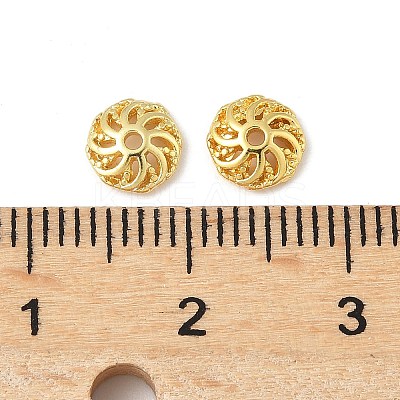 Brass Bead Caps KK-V015-20G-01-1