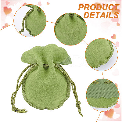 Calabash Velvet Jewelry Storage Drawstring Pouches TP-WH0011-05F-1