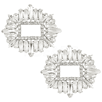 Alloy Crystal Rhinestone Shoe Decoration DIY-FG0003-75-1