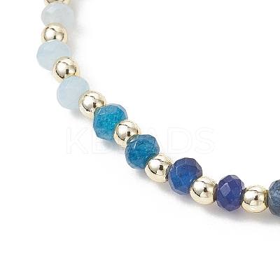 Dyed Natural Malaysia Jade & Synthetic Hematite Beaded Stretch Bracelets for Women BJEW-JB13069-02-1