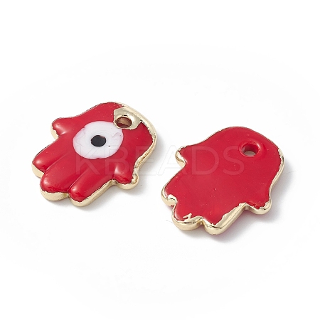 Brass Enamel Pendants KK-A176-04G-08-1