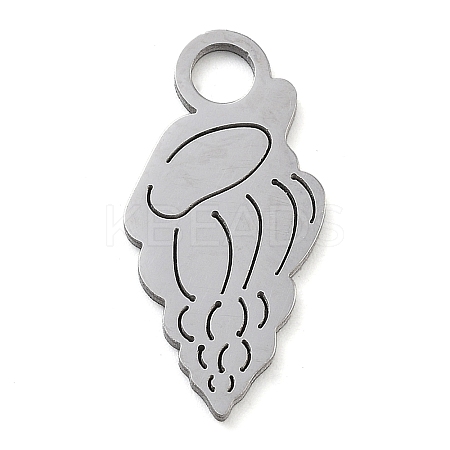 Anti-Tarnish 304 Stainless Steel Pendants STAS-M076-03P-1