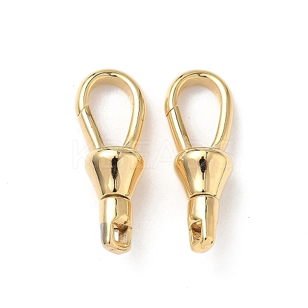 Teardrop Brass Swivel Clasps KK-H083-18G-1