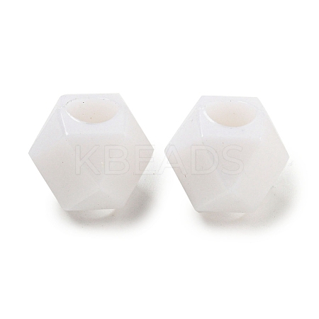 Opaque Acrylic European Beads SACR-L007-029B-1